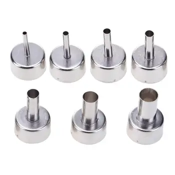 7pcs Round Nozzle for 858 Hot Wind Air Gun Welding Heat Resistant Soldering E5M1