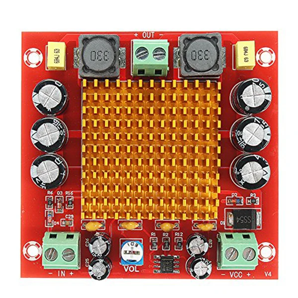 XH-M544 DC 12V 24V 150W TPA3116DA TPA3116 D2 Mono Channel Digital Power Audio Amplifier Amp Board
XH-M544 DC 12V 24V 150W TPA3116DA TPA3116 D2 Mono Channel Digital Power Audio Amplifier Amp Board
