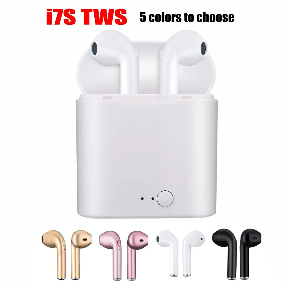 In-ear I7 i7s tws wireless Bluetooth Earphone Earbuds Headset earphones With Mic For apple xiaomi huawei phone with charging box
In-ear I7 i7s tws wireless Bluetooth Earphone Earbuds Headset earphones With Mic For apple xiaomi huawei phone with charging box