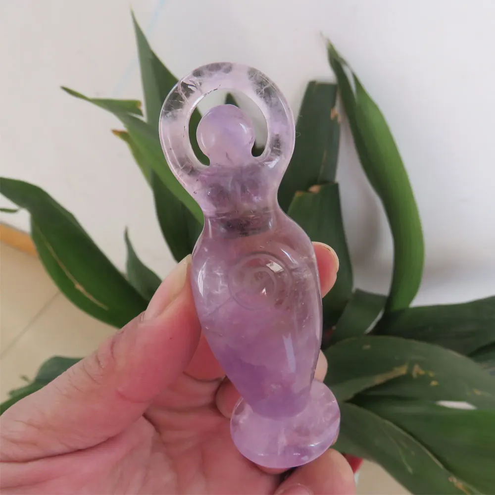 New ! 63g Amazing Natural Amethyst Quartz Crystal Carving Skull Hand Carved "Statue of Liberty" For Collection Reiki Healing
New ! 63g Amazing Natural Amethyst Quartz Crystal Carving Skull Hand Carved "Statue of Liberty" For Collection Reiki Healing