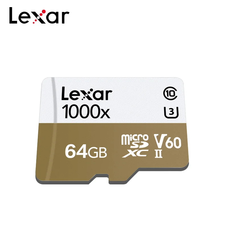 

Original Lexar 1000x MicroSDXC Memory Card 32GB 64GB UHS-II U3 Max 150MB/s C10 Micro SD Card 128GB 256GB TF Card With Pendrive