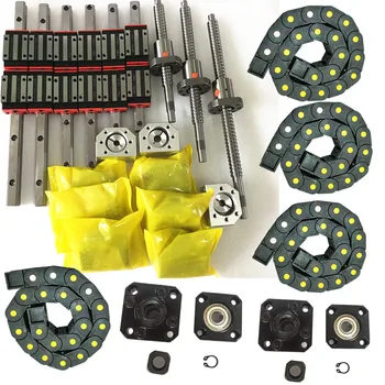 ballscrews 1605-350/650/850MM+HGR15-300/600/800MM supported rails +12HGH20CA slider blocks+3 nut +3 nut housing
ballscrews 1605-350/650/850MM+HGR15-300/600/800MM supported rails +12HGH20CA slider blocks+3 nut +3 nut housing