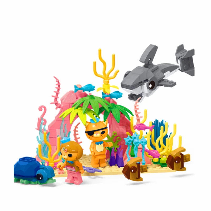 

Octonauts Kwazii Dashi Coral Cave Adventures Figure Building Blocks Sets Bricks Classic Model Kids Toys Compatible Legoings
