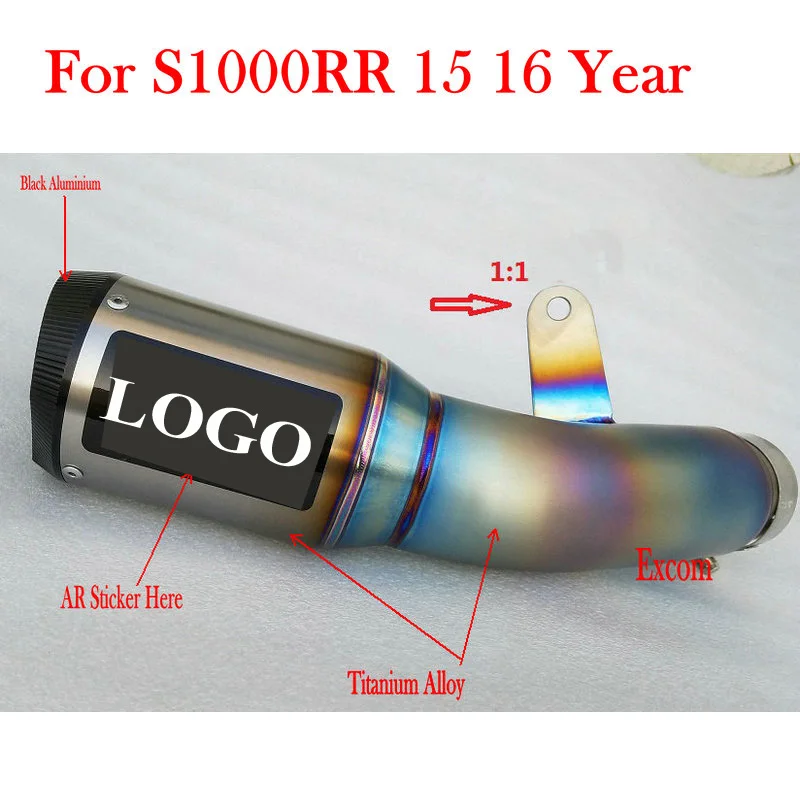 MOKALI Customized AR titanium escape de motocicleta exhaust pipe s1000rr S1000RR 15 16 year pot echappement silencieux moto
MOKALI Customized AR titanium escape de motocicleta exhaust pipe s1000rr S1000RR 15 16 year pot echappement silencieux moto