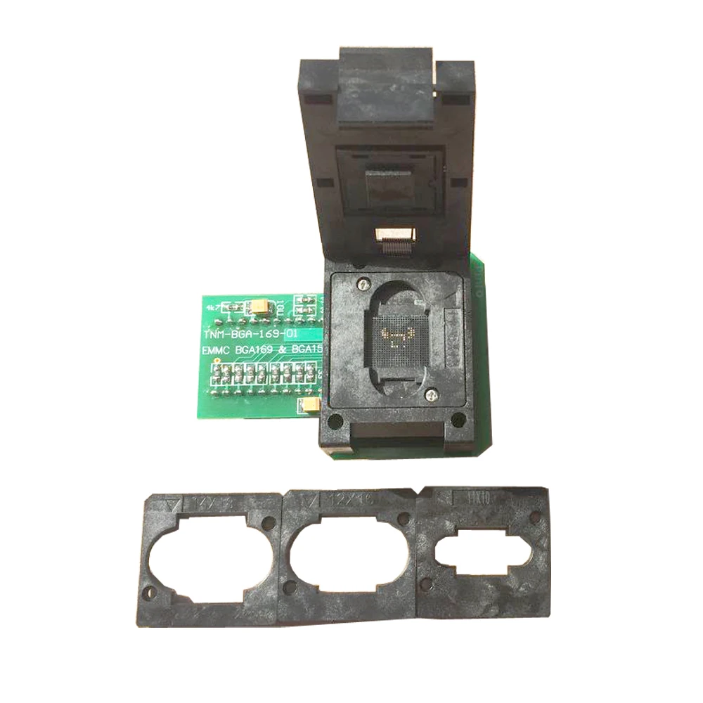 TNM-BGA169-01,emmc nand flash BGA169 BGA153 adapter for TNM5000 Programmer+4pcs board limiters 11.5*13cm 11*10cm 12*16cm 14*18cm
TNM-BGA169-01,emmc nand flash BGA169 BGA153 adapter for TNM5000 Programmer+4pcs board limiters 11.5*13cm 11*10cm 12*16cm 14*18cm