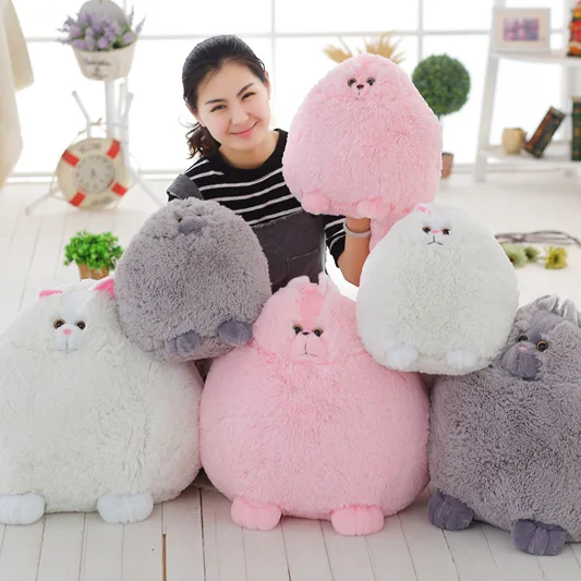 Chubby Persian Cat Plush Toy Stuffed Solid Color Pure White/Pink/Grey Cute Standing Cats Plushie Kids Gift 30/50cm 
Chubby Persian Cat Plush Toy Stuffed Solid Color Pure White/Pink/Grey Cute Standing Cats Plushie Kids Gift 30/50cm