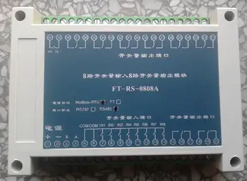 8-channel serial port control relay module relay control board acquisition module network switch following DAM-0808 
8-channel serial port control relay module relay control board acquisition module network switch following DAM-0808