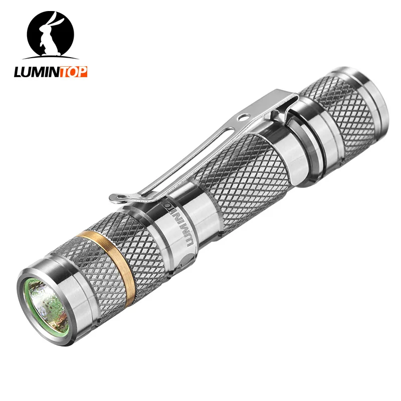 

LUMINTOP Tool Ti Mini LED Flashlight Nichia 219BT LED or CREE XP-G2 (R5) 110 lumens Titanium Keychain Flashlight by AAA Battery