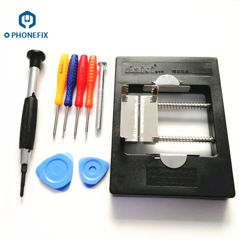 

PHONEFIX KS-1200 Precision Fixture Phone BGA PCB Rework Station Screwdrivers Kit for Circuit Board Clamp Phone Repair Tools