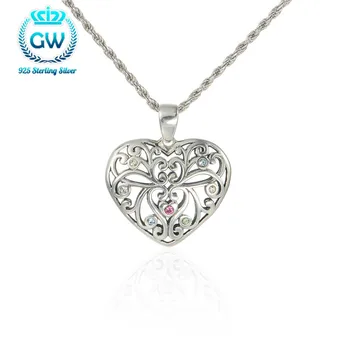 Hollow Heart Necklaces Pendants Real Pure 925 Sterling Silver Necklace Heart Pendant Women Brand GW Jewelry Pety008
Hollow Heart Necklaces Pendants Real Pure 925 Sterling Silver Necklace Heart Pendant Women Brand GW Jewelry Pety008