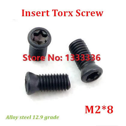 100pcs/lot M2*8 Insert Torx Screw Replaces Carbide Inserts CNC Accessories Lathe Tool/Blade Cutter Bar Alloy Steel 12.9 | Обустройство