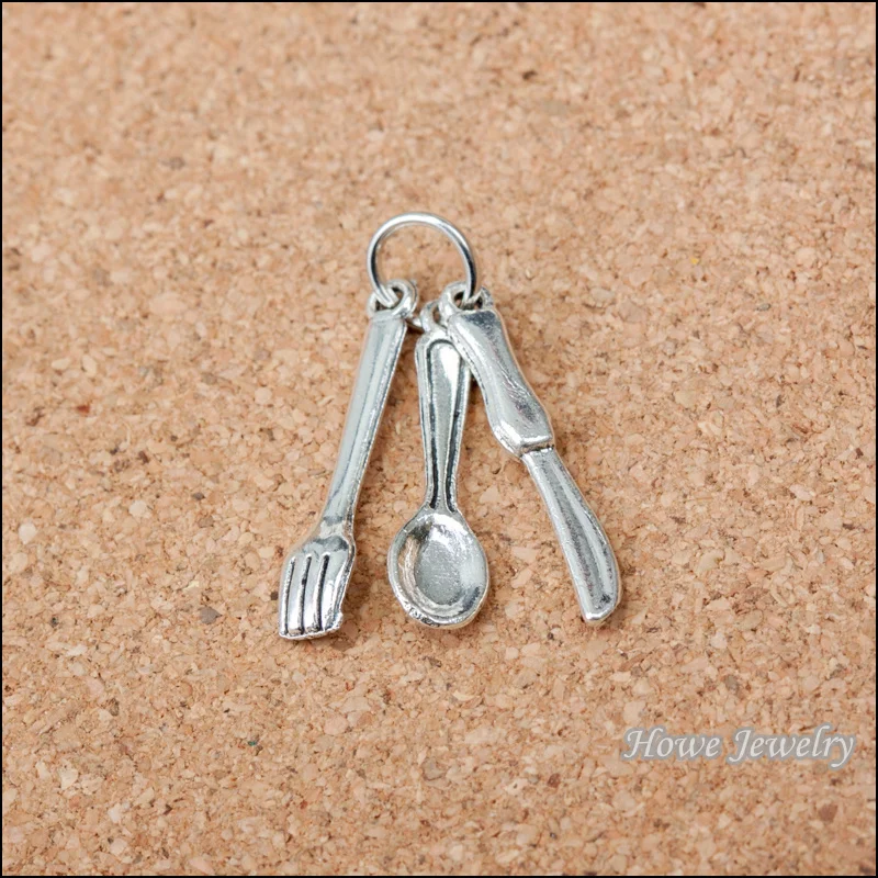 78 sets Combination Charms Knife Fork Spoon pendant Antique silver Pendant European Style jewelry findings B218
78 sets Combination Charms Knife Fork Spoon pendant Antique silver Pendant European Style jewelry findings B218