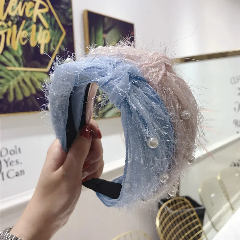 Korea Knotted Pearl Headbands For Women Hair Bow Hairbands knot headband High Quality Flower Crown Hair Accessories For Girls 
Korea Knotted Pearl Headbands For Women Hair Bow Hairbands knot headband High Quality Flower Crown Hair Accessories For Girls