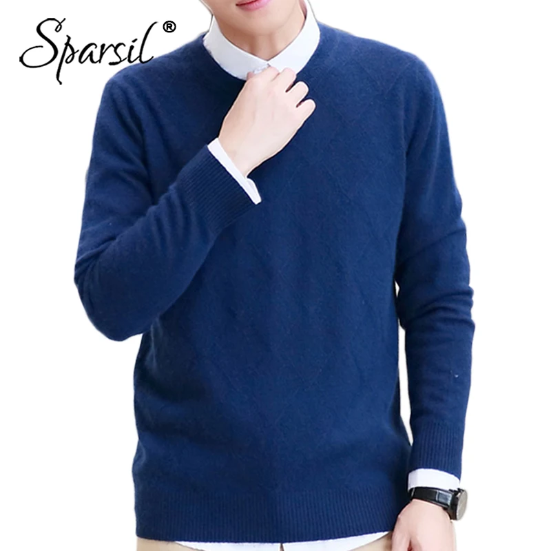 Sparsil Men Winter Angora Knitted Sweater Autumn O Neck Classic Argyle Solid Pullover Soft Plus Size S-4XL Male Knitwear Jumpers
Sparsil Men Winter Angora Knitted Sweater Autumn O Neck Classic Argyle Solid Pullover Soft Plus Size S-4XL Male Knitwear Jumpers