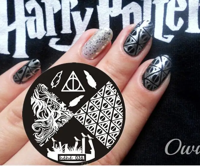 Nail Art Stamping Plate Template Harry Deathly Hallows Symbol Satanism Triangle Circle Wave Nail Art Stamp Template Image
Nail Art Stamping Plate Template Harry Deathly Hallows Symbol Satanism Triangle Circle Wave Nail Art Stamp Template Image