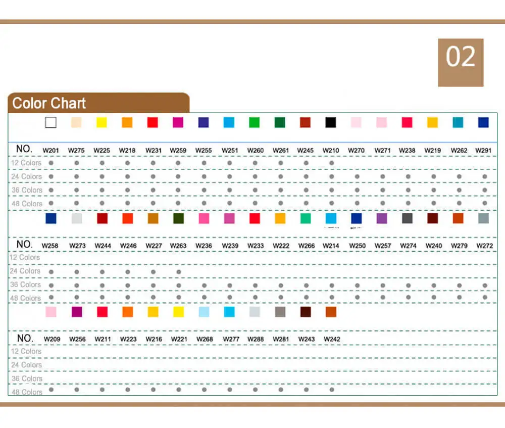 Marco Renoir Color Chart