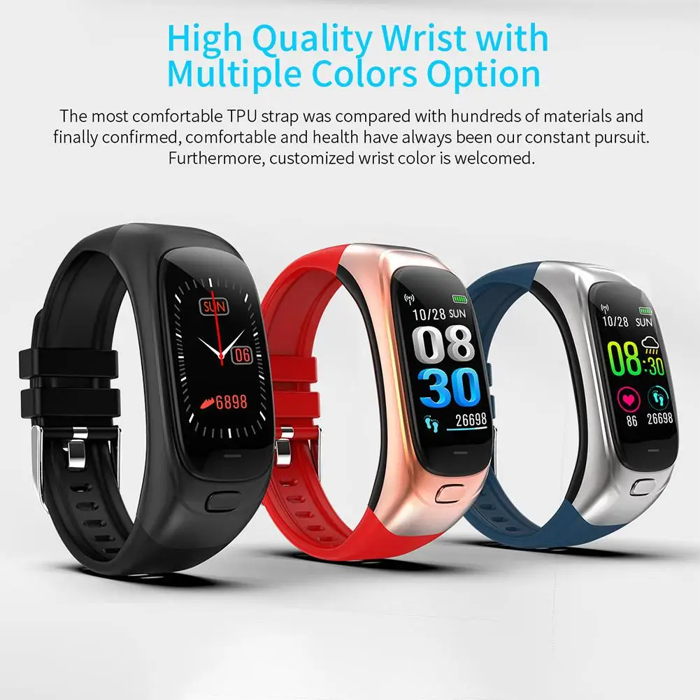 New Smart Bracelet Tracker Smart Push Reminder Heart Rate Blood Pressure Monitoring Vibration Sports Remote Taking Photo Music
New Smart Bracelet Tracker Smart Push Reminder Heart Rate Blood Pressure Monitoring Vibration Sports Remote Taking Photo Music