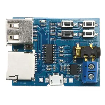 1Pcs TF card U disk MP3 Format Decoder Board Module Amplifier Decoding Audio Player, MP3 Decoding Play Module High Quality
1Pcs TF card U disk MP3 Format Decoder Board Module Amplifier Decoding Audio Player, MP3 Decoding Play Module High Quality