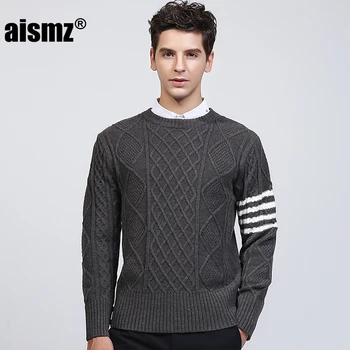 Aismz 2018 Winter Brand Fashion Casual Sweater Wool Cashmere O-neck Slim Fit Knitting Warm Pullover Men Clothes Pull Homme Coats
Aismz 2018 Winter Brand Fashion Casual Sweater Wool Cashmere O-neck Slim Fit Knitting Warm Pullover Men Clothes Pull Homme Coats