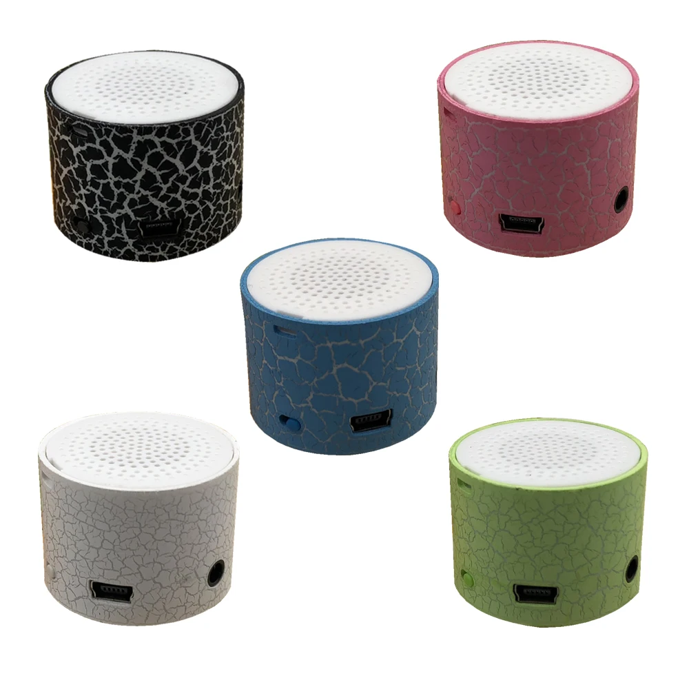 Mini Wireless Loudspeaker Crack Pattern Support TF Card Speakers mp3 Stereo Audio Music Player | Электроника
