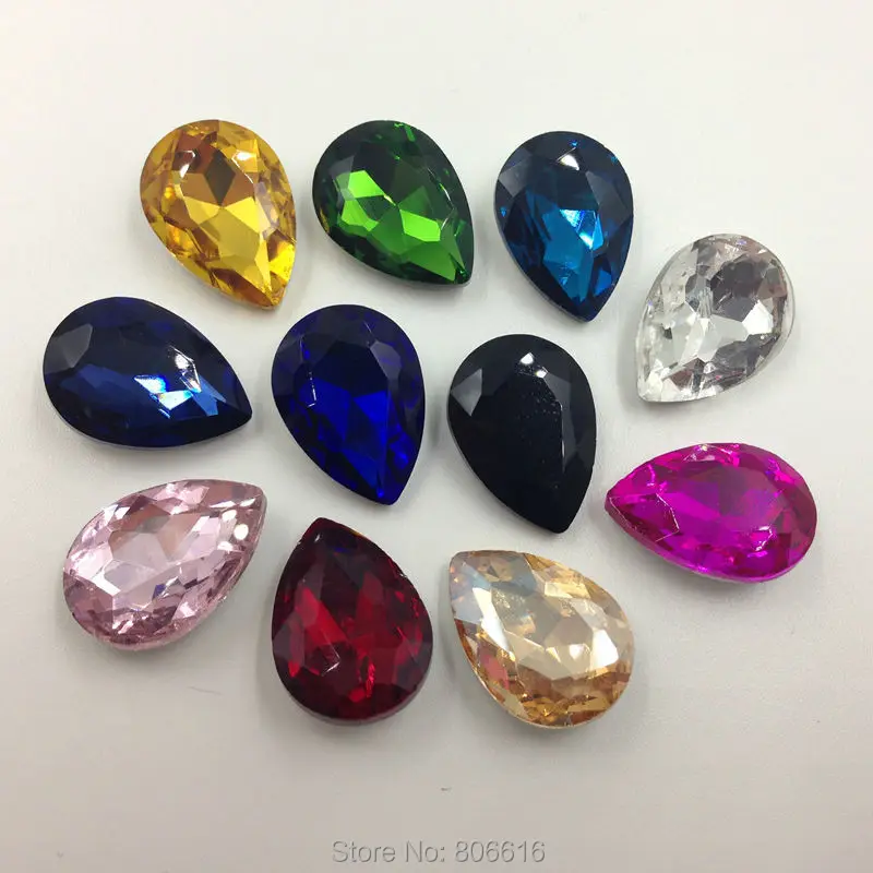 50Pcs 13*18MM Water Drop Teardrop Shape Glass Crystal Culet ( No Hole ) Jewelry Beads
50Pcs 13*18MM Water Drop Teardrop Shape Glass Crystal Culet ( No Hole ) Jewelry Beads