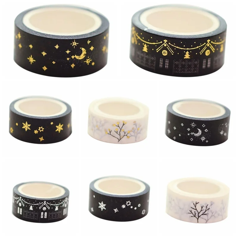 1 Roll Sliver And Gold Color Bronzing Washi Paper Decorative Adhesive Tape With Cute Pattern For DIY Home Arts Crafts and Gift
1 Roll Sliver And Gold Color Bronzing Washi Paper Decorative Adhesive Tape With Cute Pattern For DIY Home Arts Crafts and Gift