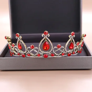 FORSEVEN Large Water-drop Red Crystal Tiaras Headpiece Women Crowns Bride Diadem Hair Jewelry Wedding Bridal Hair Accessories JL
FORSEVEN Large Water-drop Red Crystal Tiaras Headpiece Women Crowns Bride Diadem Hair Jewelry Wedding Bridal Hair Accessories JL