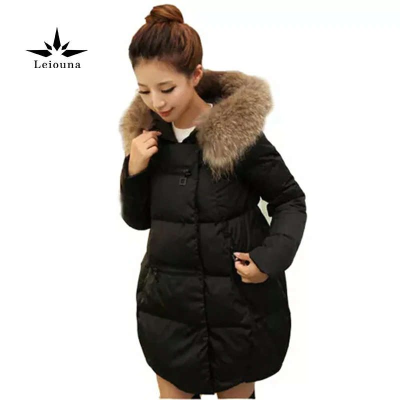 Leiouna Nature Raccoon Fur Quality Down Women Duck Coat Jackets Fluffy Parka Ladies Long Thicken Overcoat Snow Wear Black
Leiouna Nature Raccoon Fur Quality Down Women Duck Coat Jackets Fluffy Parka Ladies Long Thicken Overcoat Snow Wear Black