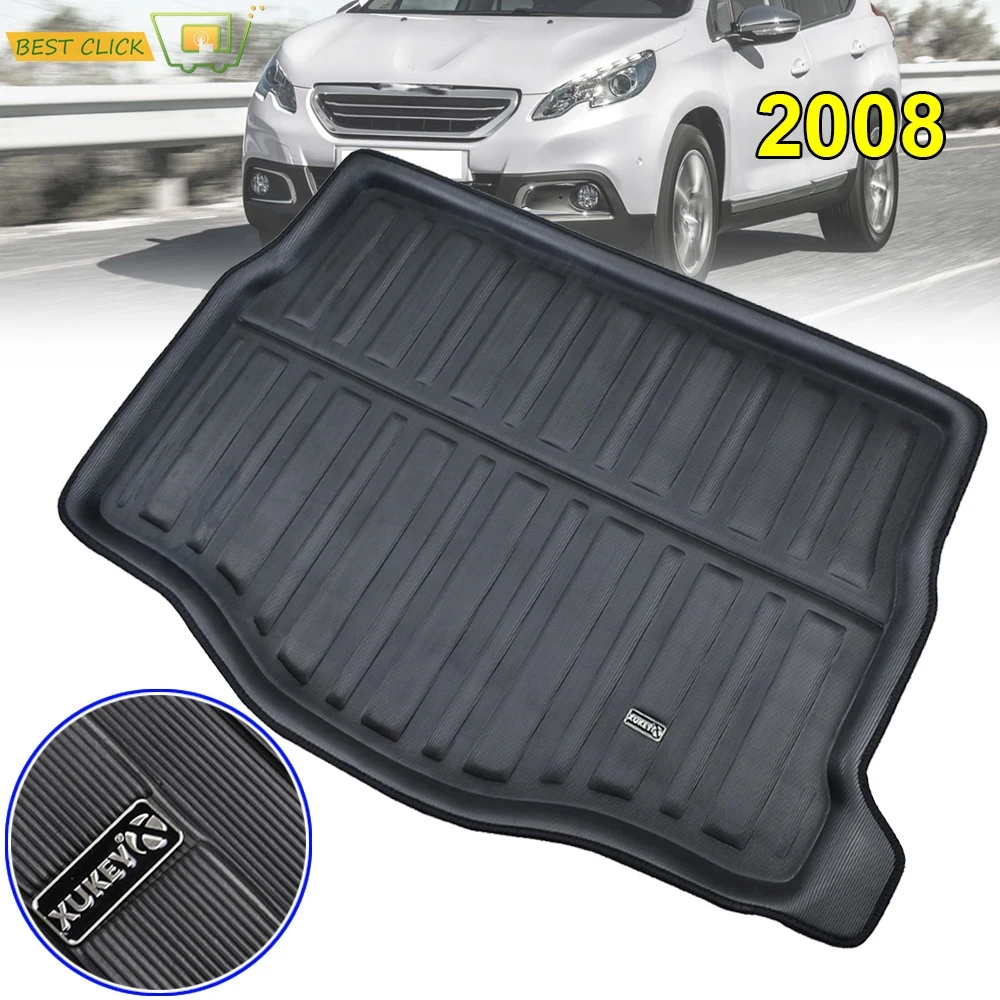 Подходит для Peugeot 2008 2013 2018 задний багажник Грузовой коврик поднос ботинок ковёр