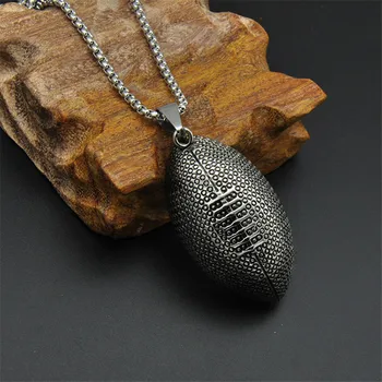 Rugby Ball Oval Retro Pendant Necklace Stainless Steel Charm American Football Ball Sport Jewelry
Rugby Ball Oval Retro Pendant Necklace Stainless Steel Charm American Football Ball Sport Jewelry