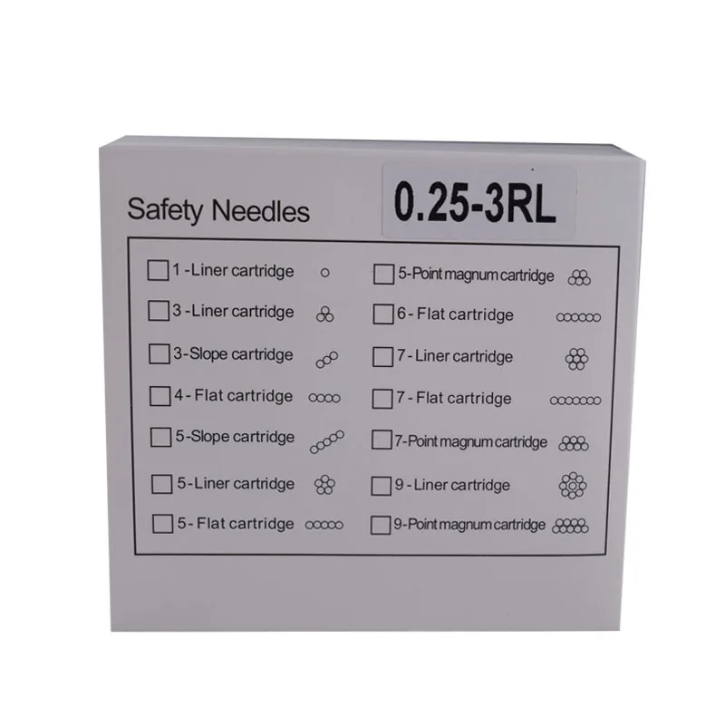 20piece 3RL Catridge Needles High Qualtity Disposable Sterilized Tattoo Permanent Makeup Pen Machine Needles Tips 3 Eyebrow lip
