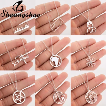 Shuangshuo London Bridge Pendants Necklaces For Women Chokers Necklace Stainless Steel Landscape femme collares de moda
Shuangshuo London Bridge Pendants Necklaces For Women Chokers Necklace Stainless Steel Landscape femme collares de moda