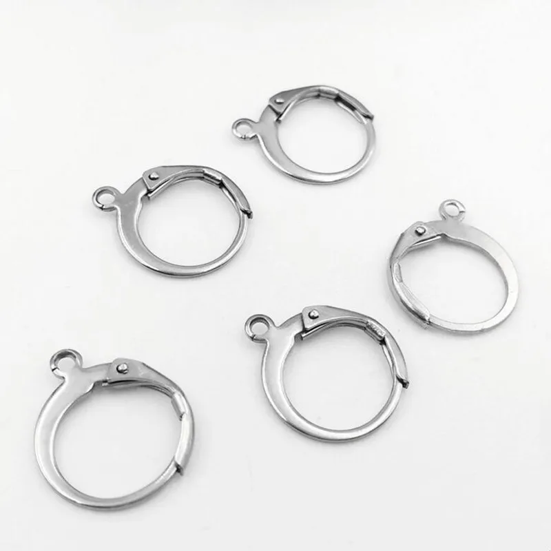 10pcs Stainless Steel Earring Hooks&Clasps Silver Tone Round Leaf Earring Clips Hook Findings For DIY Earring Jewelry Making
10pcs Stainless Steel Earring Hooks&Clasps Silver Tone Round Leaf Earring Clips Hook Findings For DIY Earring Jewelry Making