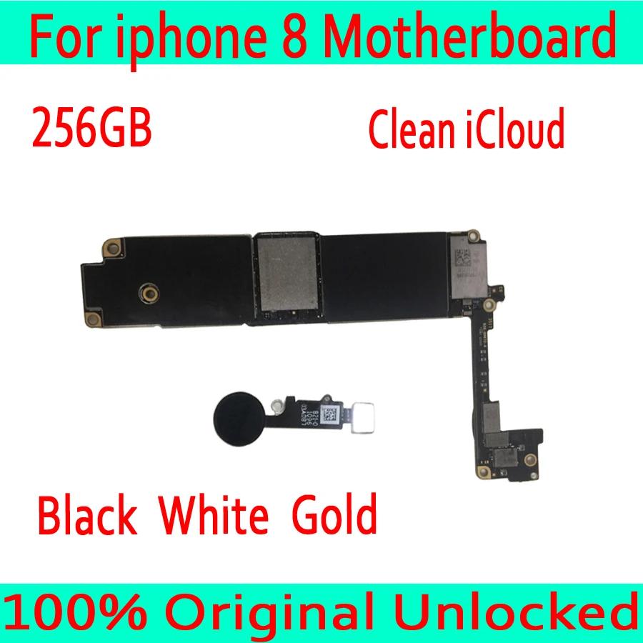 Good quality for iphone 8 Motherboard 256GB,100% Original unlocked for iphone 8 Mainboard with Touch ID,Black / White / Gold
Good quality for iphone 8 Motherboard 256GB,100% Original unlocked for iphone 8 Mainboard with Touch ID,Black / White / Gold