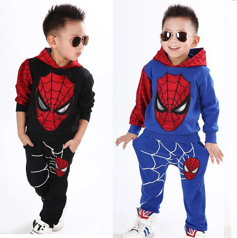 Children Spring and Autumn Boy Spider boys Two Piece Suit Cartoon Children Sweater
Children Spring and Autumn Boy Spider boys Two Piece Suit Cartoon Children Sweater