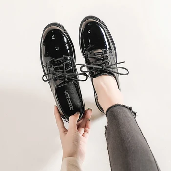 Trend Shoes Woman Fashion Formal Shoes for Women Lace-up Pointed Toe Slip on Creepers PU Leather Shoes Women Flats New Designers
Trend Shoes Woman Fashion Formal Shoes for Women Lace-up Pointed Toe Slip on Creepers PU Leather Shoes Women Flats New Designers