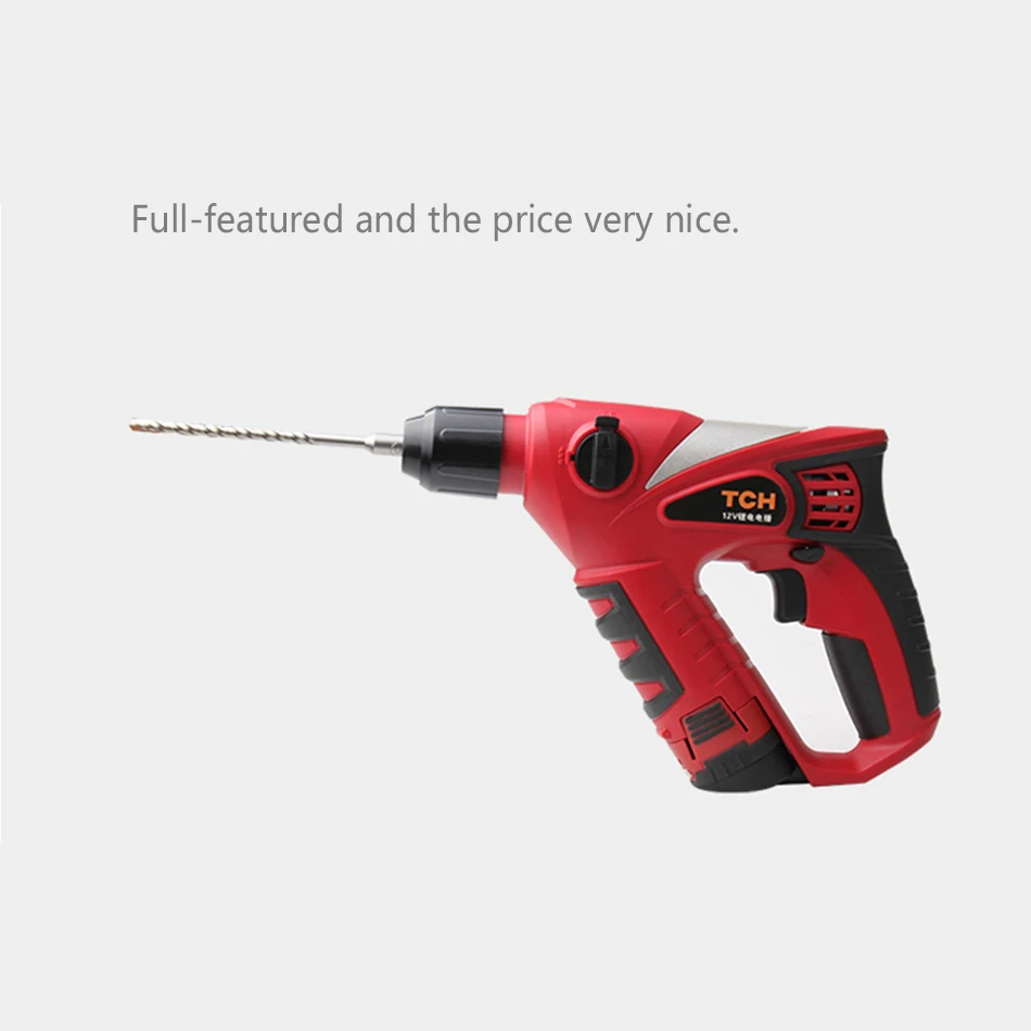 12V li-ion electric hammer cordless impact drill screwdriver rechargeable multi function SDS rotary tools home drill hammer
12V li-ion electric hammer cordless impact drill screwdriver rechargeable multi function SDS rotary tools home drill hammer