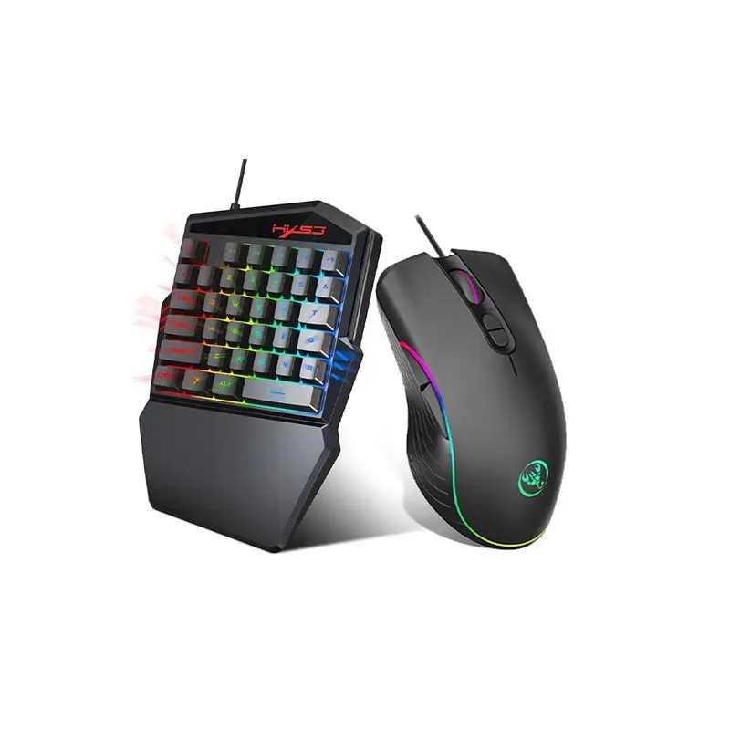 HXSJ HZ22 Multicolor Backlight keyboard with mouse One-Handed Game Ergonomic wired keyboard mouse set For Laptop PC gamer
HXSJ HZ22 Multicolor Backlight keyboard with mouse One-Handed Game Ergonomic wired keyboard mouse set For Laptop PC gamer
