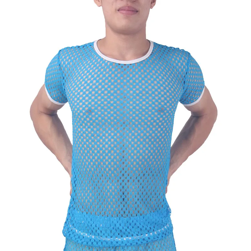 Mesh See-through Fishnet T Shirt Men 2019 Brand New Sexy O-neck Short Sleeve Undershirt Men Nightclub Party Dance Tops Tees XXL
Mesh See-through Fishnet T Shirt Men 2019 Brand New Sexy O-neck Short Sleeve Undershirt Men Nightclub Party Dance Tops Tees XXL