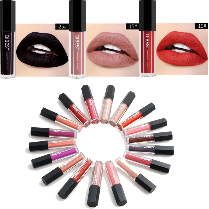 QiBest Brand Nutritious Matte Liquid Lip gloss long lasting lipgloss waterproof lipstick full professional makeup comestics
QiBest Brand Nutritious Matte Liquid Lip gloss long lasting lipgloss waterproof lipstick full professional makeup comestics