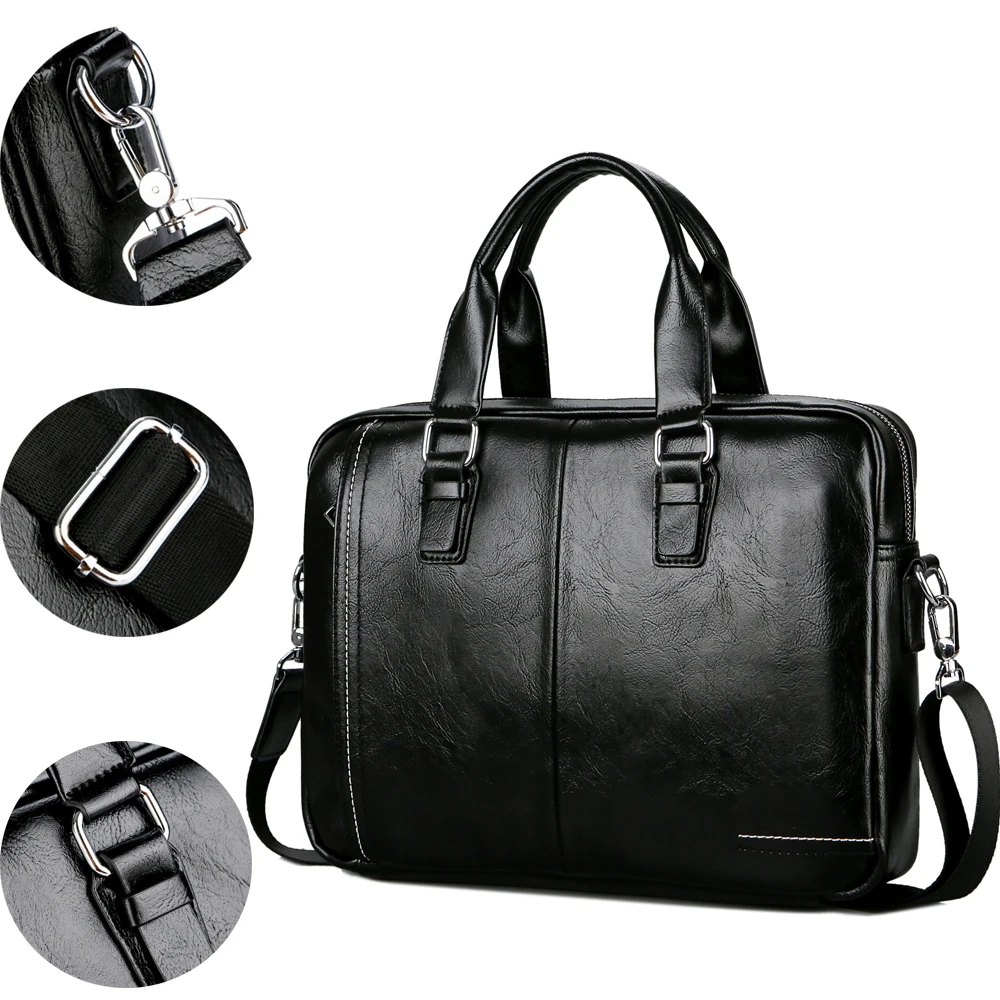 VICUNA POLO Briefcase Men's Leather Business Laptop Bags Fashion Men Black Shoulder Bag Office Document Handbag For Male New
VICUNA POLO Briefcase Men's Leather Business Laptop Bags Fashion Men Black Shoulder Bag Office Document Handbag For Male New