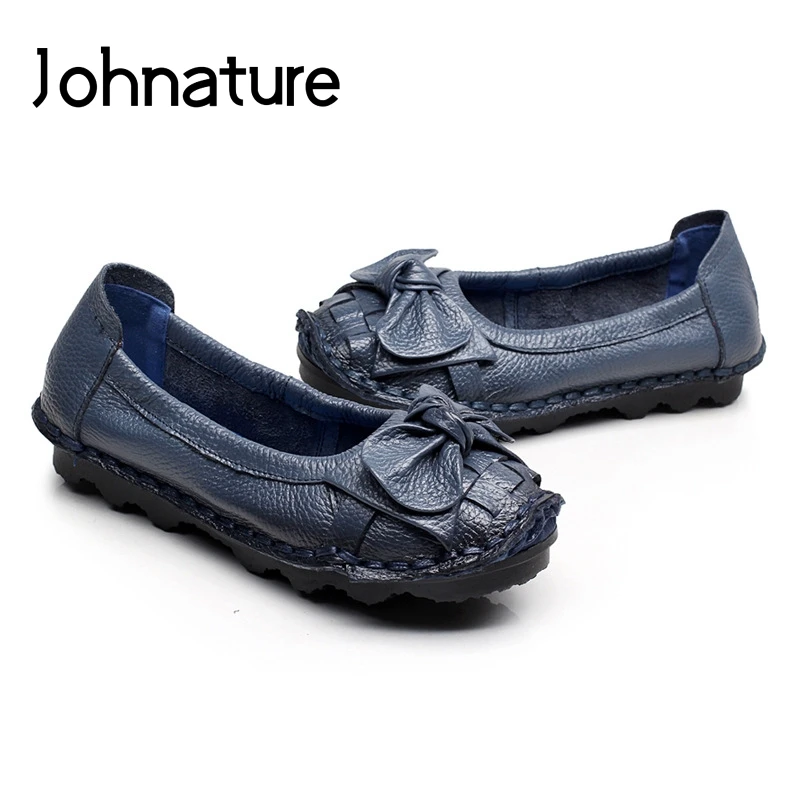Johnature 2020 New Genuine Leather Retro Handmade Round Toe Solid Shallow Soft Sole Casual Butterfly-knot Women Shoes Flats
Johnature 2020 New Genuine Leather Retro Handmade Round Toe Solid Shallow Soft Sole Casual Butterfly-knot Women Shoes Flats