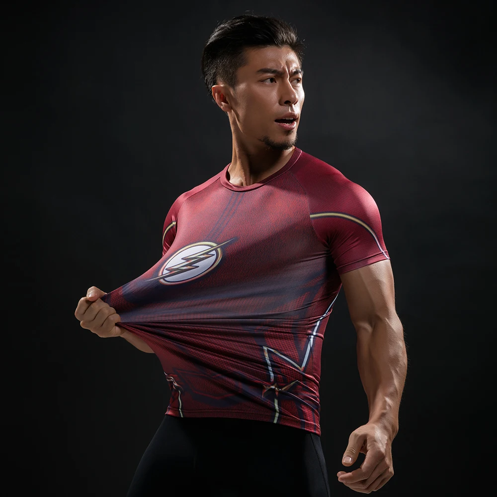 Compression Shirt Flash 3D Printed T-shirts Men Raglan Short Sleeve Flash Cosplay Costume Quick Dry Fitness Clothing Tops Male
Compression Shirt Flash 3D Printed T-shirts Men Raglan Short Sleeve Flash Cosplay Costume Quick Dry Fitness Clothing Tops Male