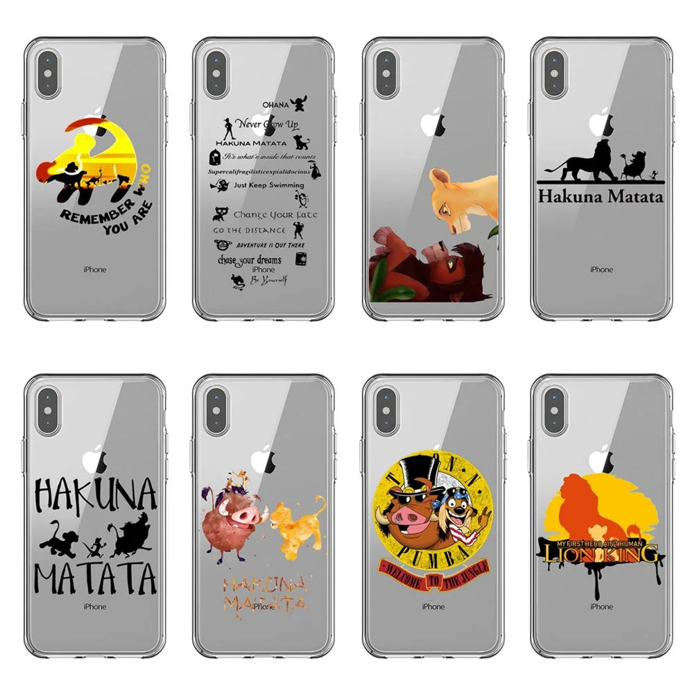 Fashionable The Lion King Hakuna Matata soft silicone TPU Phone Cases Cover For iPhone 5S SE 6 6SPlus 7 8Plus XS XR XS MAX
Fashionable The Lion King Hakuna Matata soft silicone TPU Phone Cases Cover For iPhone 5S SE 6 6SPlus 7 8Plus XS XR XS MAX