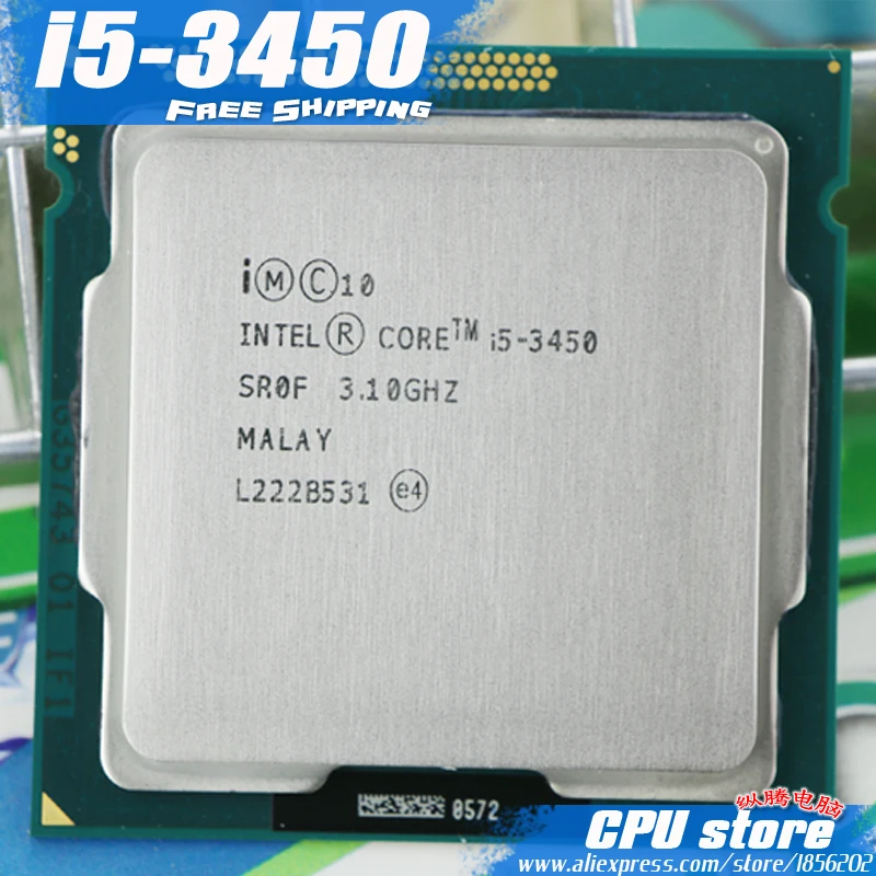 Free Shipping lntel I5 3450 CPU Processor Quad-Core(3.1Ghz /L3=6M/77W) Socket LGA 1155 Desktop CPU i5-3450 (working 100%)
Free Shipping lntel I5 3450 CPU Processor Quad-Core(3.1Ghz /L3=6M/77W) Socket LGA 1155 Desktop CPU i5-3450 (working 100%)