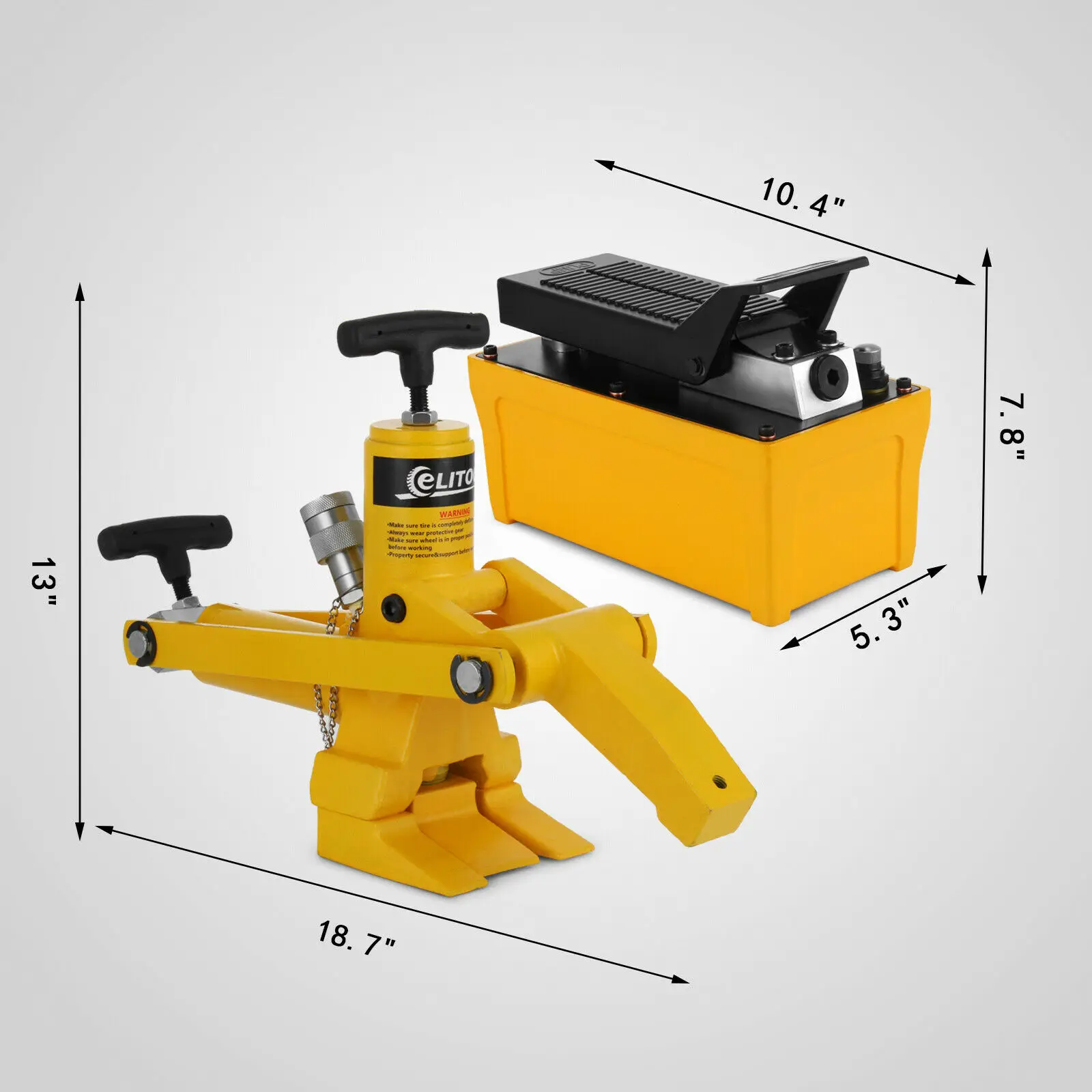 5" Tire Tractor Truck Hydraulic Bead Breaker Tire Changer Foot Pump Heavy Duty With Hydraulic Metal Foot Pump and Air Hose
5" Tire Tractor Truck Hydraulic Bead Breaker Tire Changer Foot Pump Heavy Duty With Hydraulic Metal Foot Pump and Air Hose