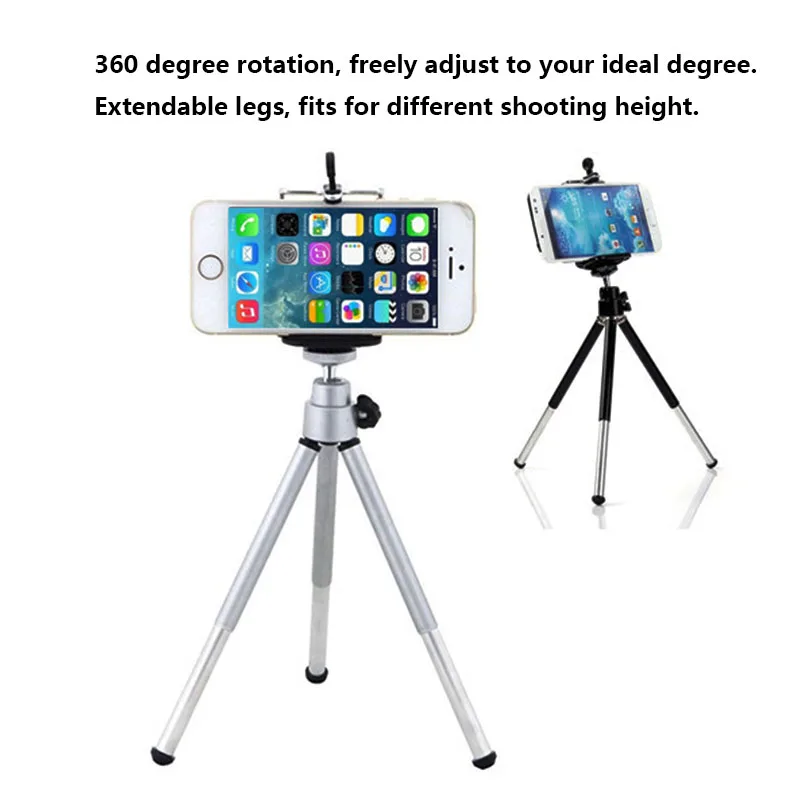 Mini 360 degree Rotatable Aluminum tripod photography props elescope tripod for iPhone Samsung HTC smartphone
Mini 360 degree Rotatable Aluminum tripod photography props elescope tripod for iPhone Samsung HTC smartphone