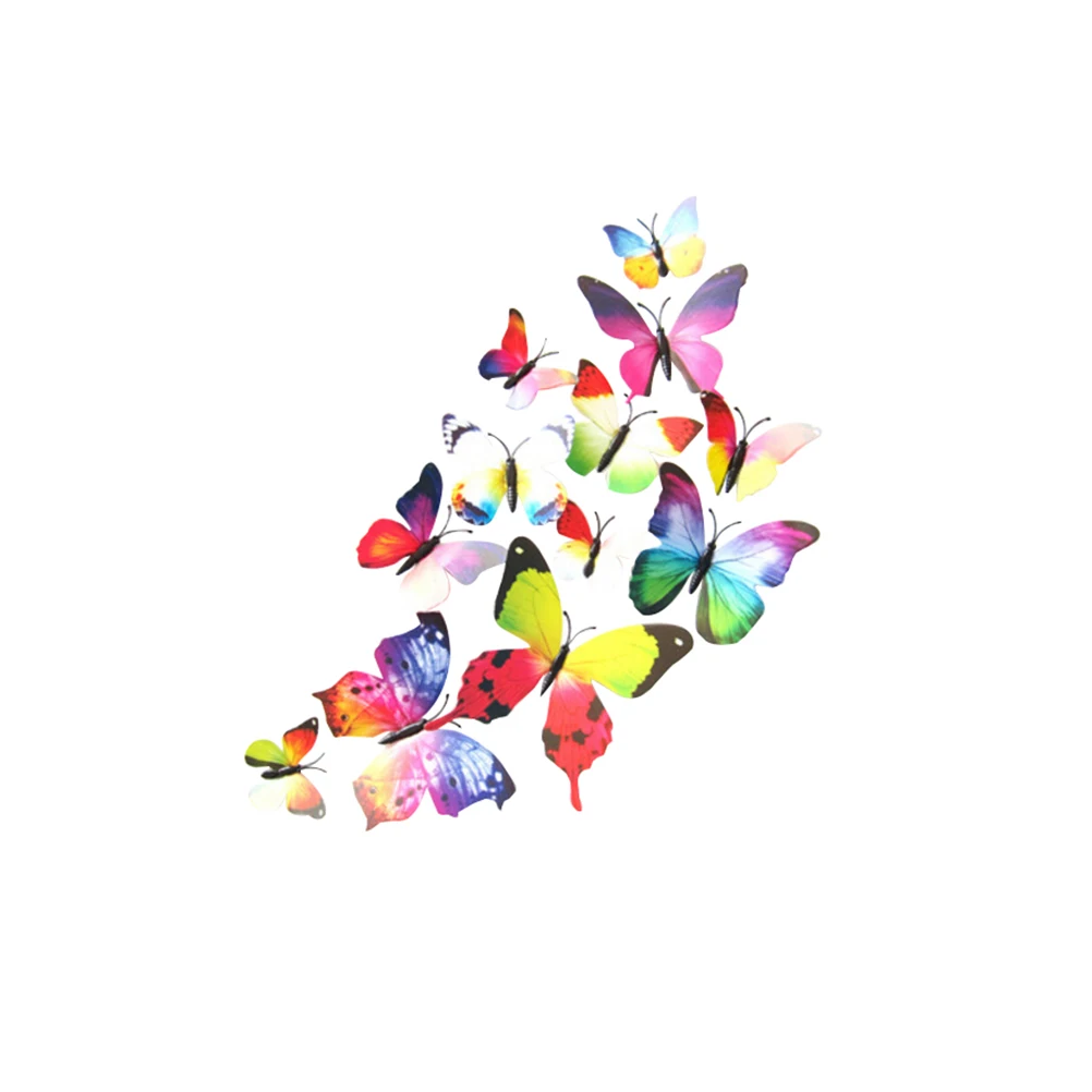 12pcs 3D Butterfly Removable Mural Stickers Wall Fridge Stickers for Home Room Decoration (Rainbow Color)
12pcs 3D Butterfly Removable Mural Stickers Wall Fridge Stickers for Home Room Decoration (Rainbow Color)