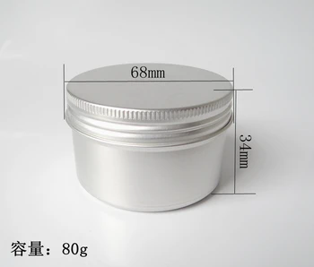 80g 68*34mm refillable empty round aluminum metal tin cans bottle with lids , cosmetic cream container box aluminum jar
80g 68*34mm refillable empty round aluminum metal tin cans bottle with lids , cosmetic cream container box aluminum jar