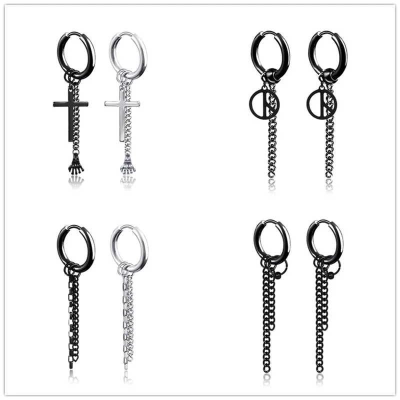 2pcs Tassel Stainless steel Stud Earrings Cross spider Pendant For Women Simplicity Punk Hip hop Ear Jewelry Gifts
2pcs Tassel Stainless steel Stud Earrings Cross spider Pendant For Women Simplicity Punk Hip hop Ear Jewelry Gifts